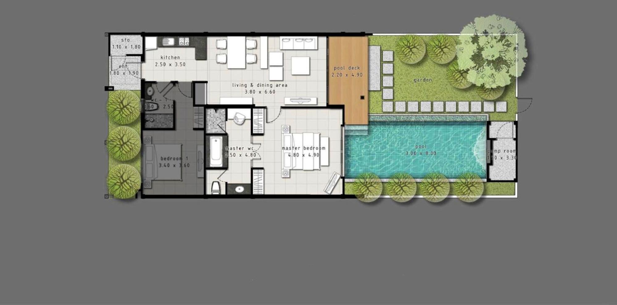 One Bedroom Onyx Villa Nai Harn エクステリア 写真